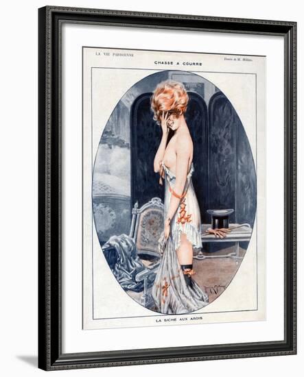 La Vie Parisienne, Maurice Milliere, 1918, France-null-Framed Giclee Print