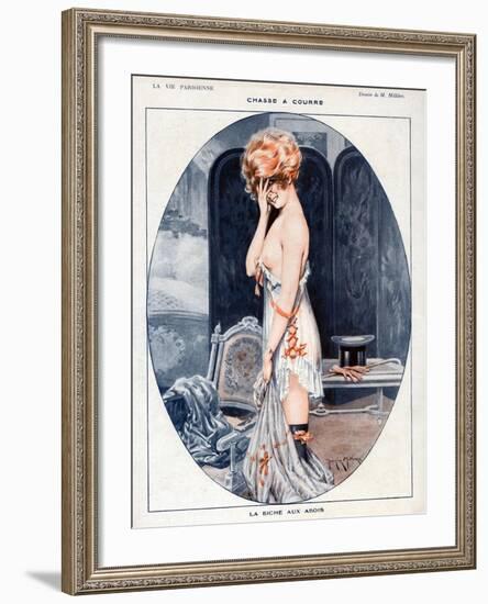 La Vie Parisienne, Maurice Milliere, 1918, France-null-Framed Giclee Print