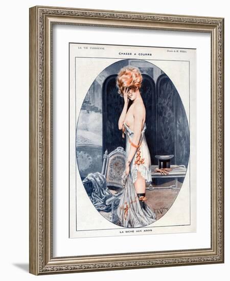 La Vie Parisienne, Maurice Milliere, 1918, France-null-Framed Giclee Print