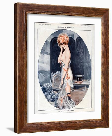 La Vie Parisienne, Maurice Milliere, 1918, France-null-Framed Giclee Print