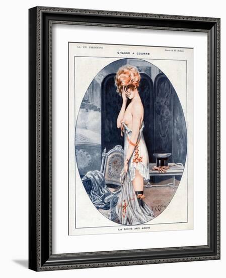 La Vie Parisienne, Maurice Milliere, 1918, France-null-Framed Giclee Print