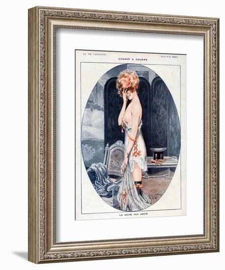 La Vie Parisienne, Maurice Milliere, 1918, France-null-Framed Giclee Print