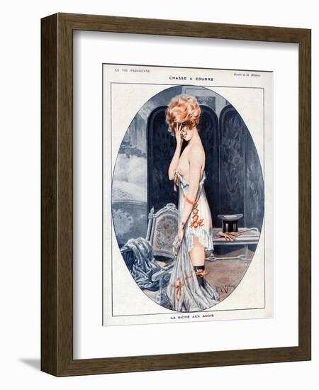 La Vie Parisienne, Maurice Milliere, 1918, France-null-Framed Giclee Print