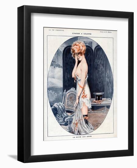 La Vie Parisienne, Maurice Milliere, 1918, France-null-Framed Giclee Print