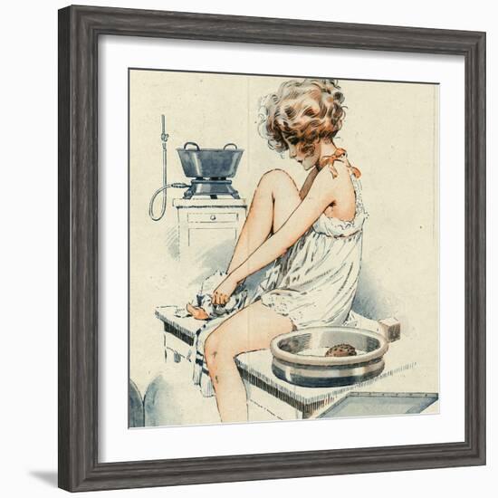 La Vie Parisienne, Maurice Milliere, 1919, France--Framed Giclee Print