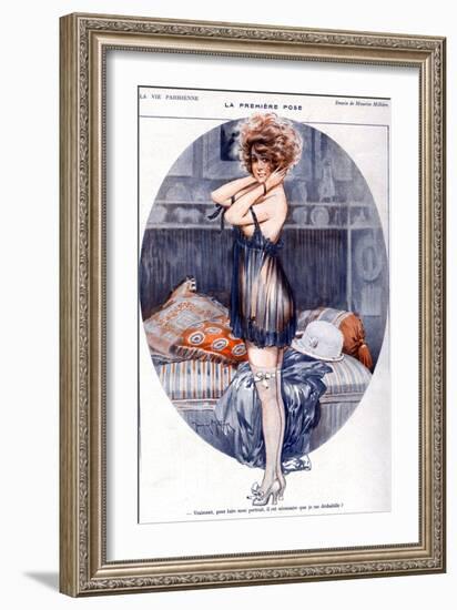 La Vie Parisienne, Maurice Milliere, 1919, France-null-Framed Giclee Print