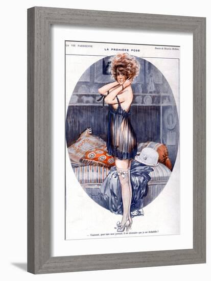 La Vie Parisienne, Maurice Milliere, 1919, France-null-Framed Giclee Print