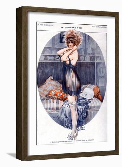 La Vie Parisienne, Maurice Milliere, 1919, France-null-Framed Giclee Print