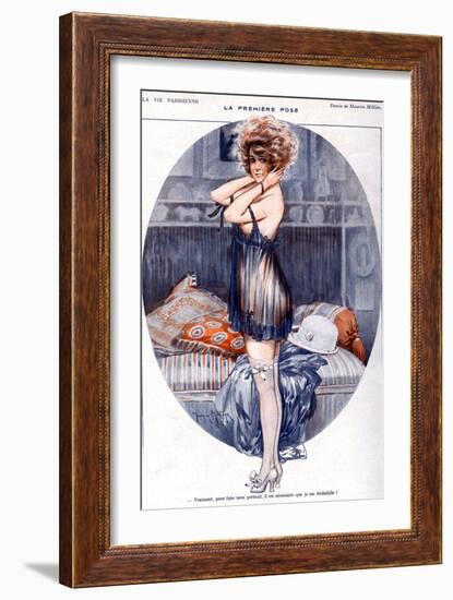 La Vie Parisienne, Maurice Milliere, 1919, France-null-Framed Giclee Print