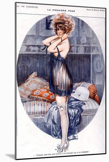 La Vie Parisienne, Maurice Milliere, 1919, France-null-Mounted Giclee Print