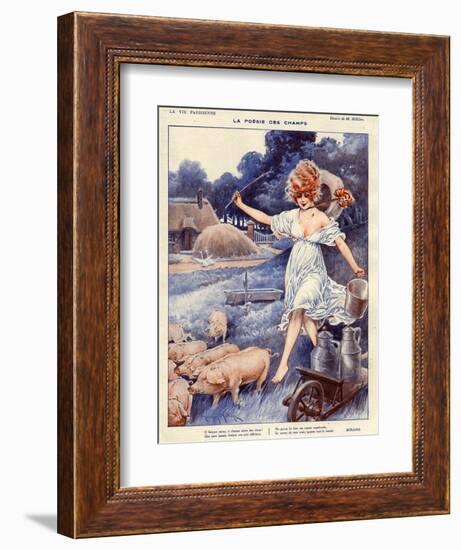 La Vie Parisienne, Maurice Milliere, 1919, France-null-Framed Giclee Print