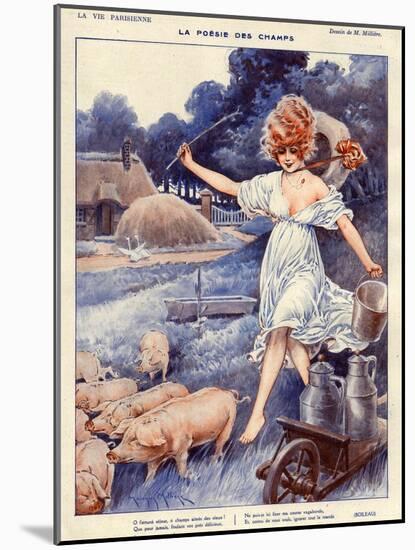 La Vie Parisienne, Maurice Milliere, 1919, France-null-Mounted Giclee Print