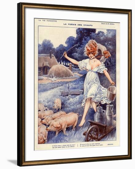 La Vie Parisienne, Maurice Milliere, 1919, France-null-Framed Giclee Print