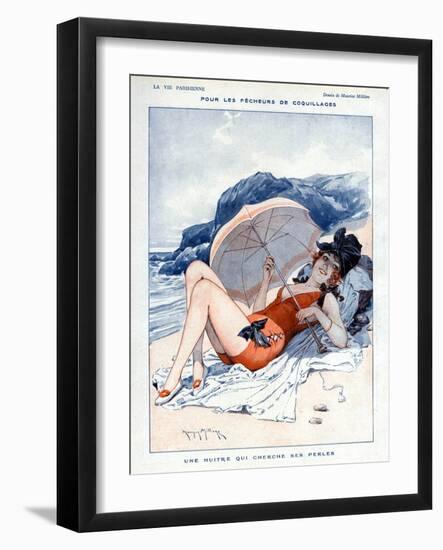 La Vie Parisienne, Maurice Milliere, 1919, France-null-Framed Giclee Print