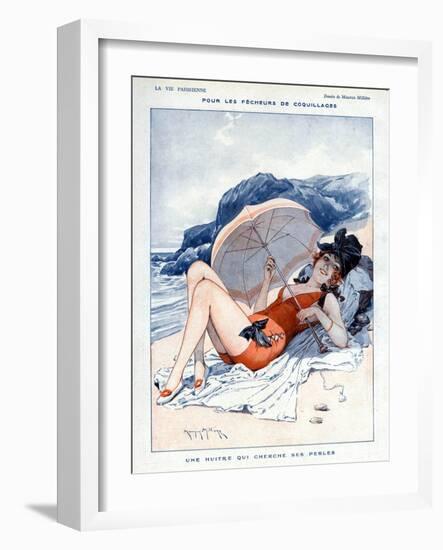 La Vie Parisienne, Maurice Milliere, 1919, France-null-Framed Giclee Print