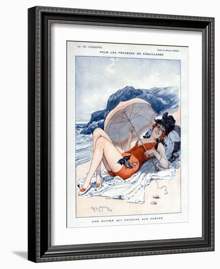 La Vie Parisienne, Maurice Milliere, 1919, France-null-Framed Giclee Print