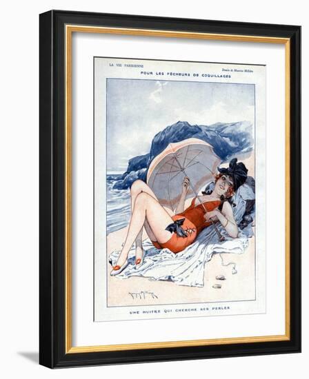 La Vie Parisienne, Maurice Milliere, 1919, France-null-Framed Giclee Print