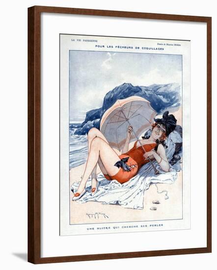 La Vie Parisienne, Maurice Milliere, 1919, France-null-Framed Giclee Print