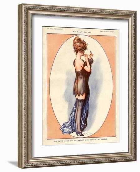 La Vie Parisienne, Maurice Milliere, 1920, France-null-Framed Giclee Print