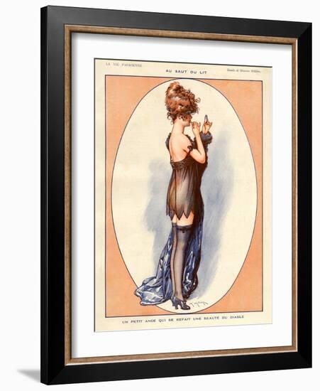 La Vie Parisienne, Maurice Milliere, 1920, France-null-Framed Giclee Print