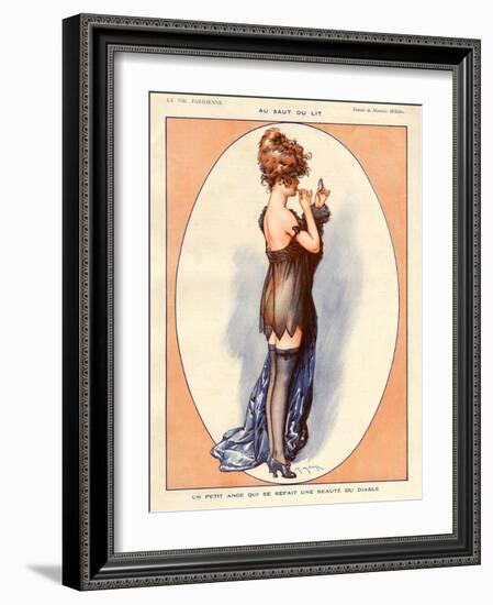 La Vie Parisienne, Maurice Milliere, 1920, France-null-Framed Giclee Print