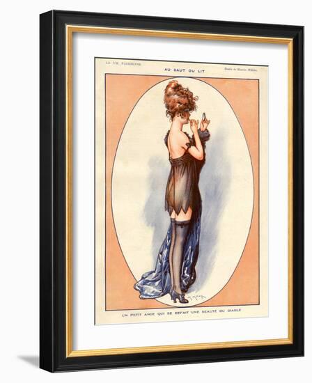 La Vie Parisienne, Maurice Milliere, 1920, France-null-Framed Giclee Print