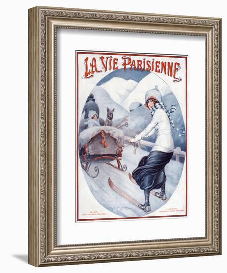 La Vie Parisienne, Maurice Milliere, 1923, France-null-Framed Giclee Print