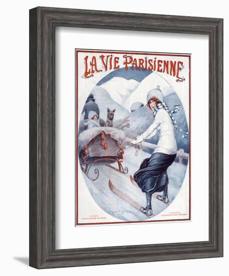 La Vie Parisienne, Maurice Milliere, 1923, France-null-Framed Giclee Print