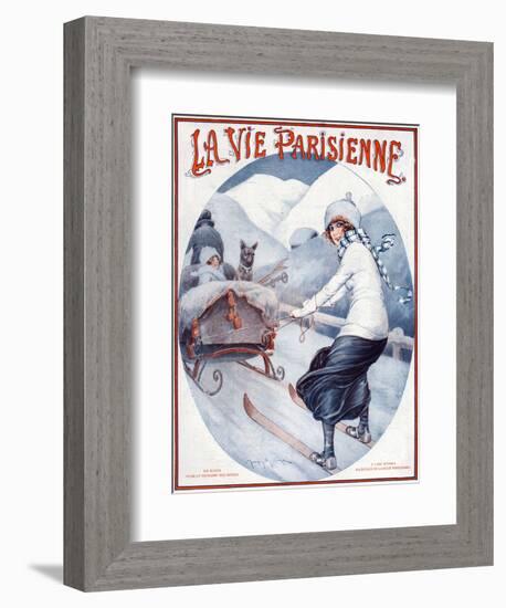 La Vie Parisienne, Maurice Milliere, 1923, France-null-Framed Giclee Print