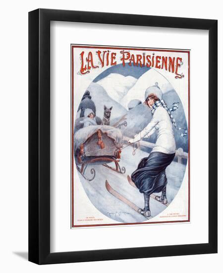 La Vie Parisienne, Maurice Milliere, 1923, France-null-Framed Giclee Print