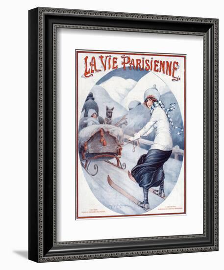 La Vie Parisienne, Maurice Milliere, 1923, France-null-Framed Giclee Print