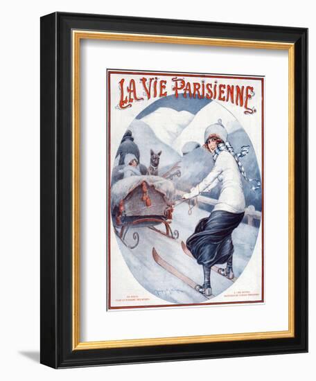 La Vie Parisienne, Maurice Milliere, 1923, France-null-Framed Giclee Print