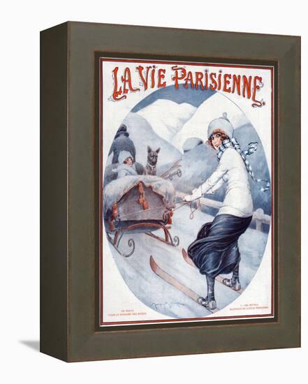 La Vie Parisienne, Maurice Milliere, 1923, France-null-Framed Premier Image Canvas