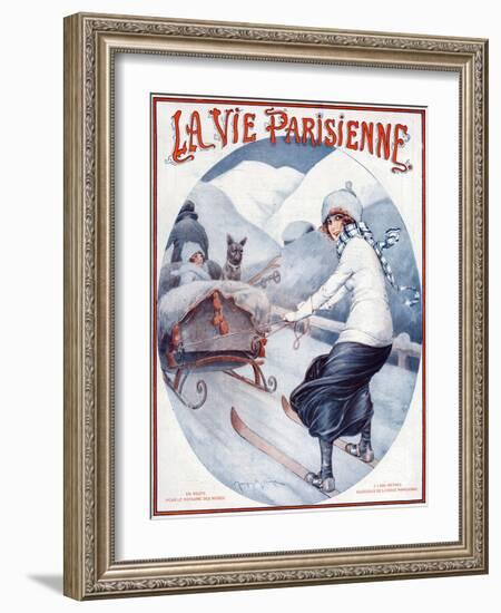 La Vie Parisienne, Maurice Milliere, 1923, France-null-Framed Giclee Print