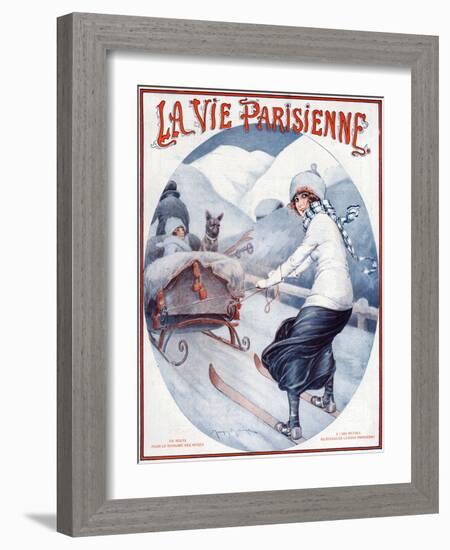 La Vie Parisienne, Maurice Milliere, 1923, France-null-Framed Giclee Print