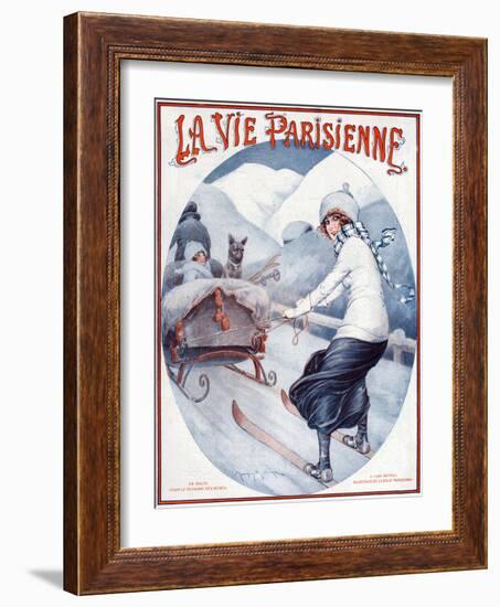 La Vie Parisienne, Maurice Milliere, 1923, France-null-Framed Giclee Print