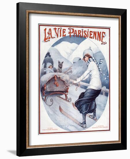 La Vie Parisienne, Maurice Milliere, 1923, France-null-Framed Giclee Print