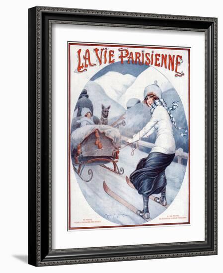 La Vie Parisienne, Maurice Milliere, 1923, France-null-Framed Giclee Print