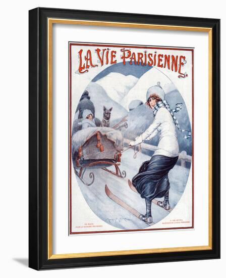 La Vie Parisienne, Maurice Milliere, 1923, France-null-Framed Giclee Print