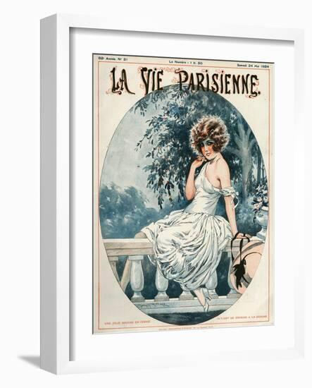 La Vie Parisienne, Maurice Milliere, 1924, France-null-Framed Giclee Print