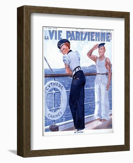 La Vie Parisienne, Nautical Magazine, France, 1937-null-Framed Giclee Print