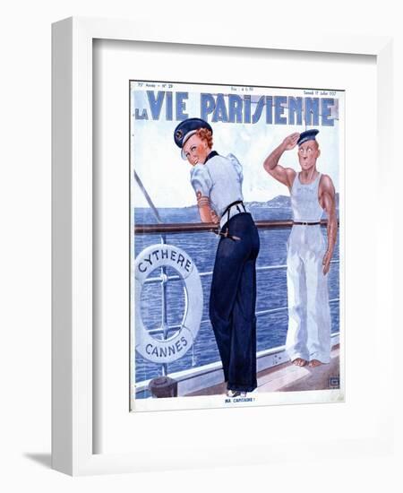 La Vie Parisienne, Nautical Magazine, France, 1937-null-Framed Giclee Print