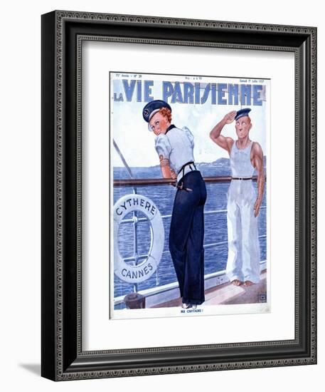 La Vie Parisienne, Nautical Magazine, France, 1937-null-Framed Giclee Print