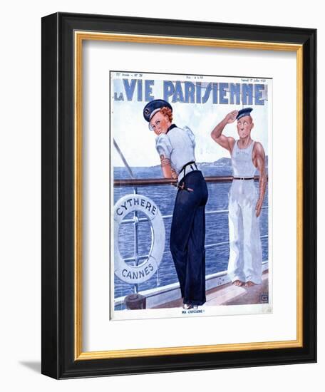La Vie Parisienne, Nautical Magazine, France, 1937-null-Framed Giclee Print