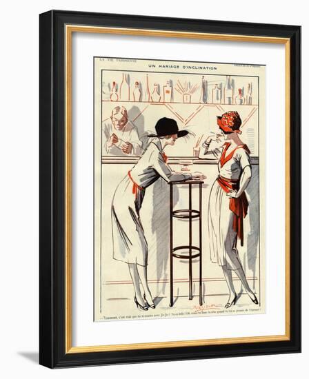 La Vie Parisienne, Prejelan, 1920, France-null-Framed Giclee Print