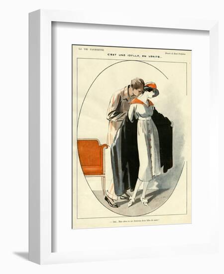 La Vie Parisienne, R Prejelan, 1919, France-null-Framed Giclee Print