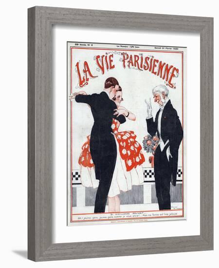 La vie Parisienne, Rene Vincent, 1920, France-null-Framed Giclee Print