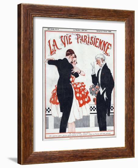 La vie Parisienne, Rene Vincent, 1920, France-null-Framed Giclee Print