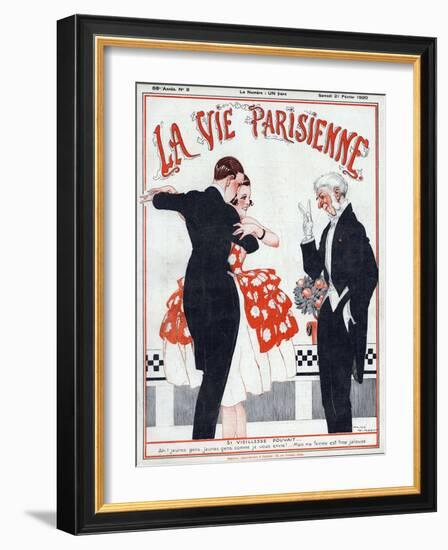 La vie Parisienne, Rene Vincent, 1920, France-null-Framed Giclee Print