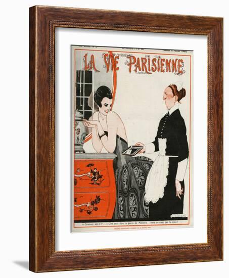 La Vie Parisienne, Rene Vincent, 1922, France-null-Framed Giclee Print